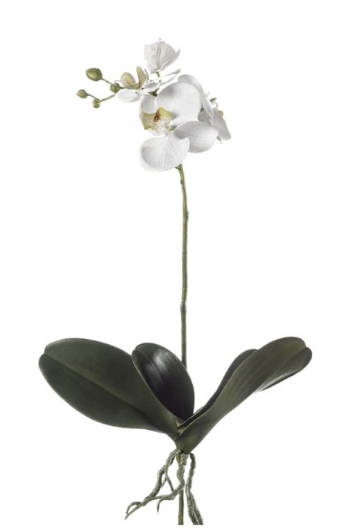 Witte orchidee kunstbloem