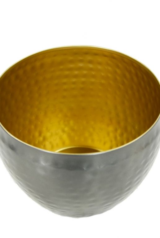 Zilvere pot gouden binnenkant