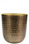 Pot de fleurs en metal dore 1